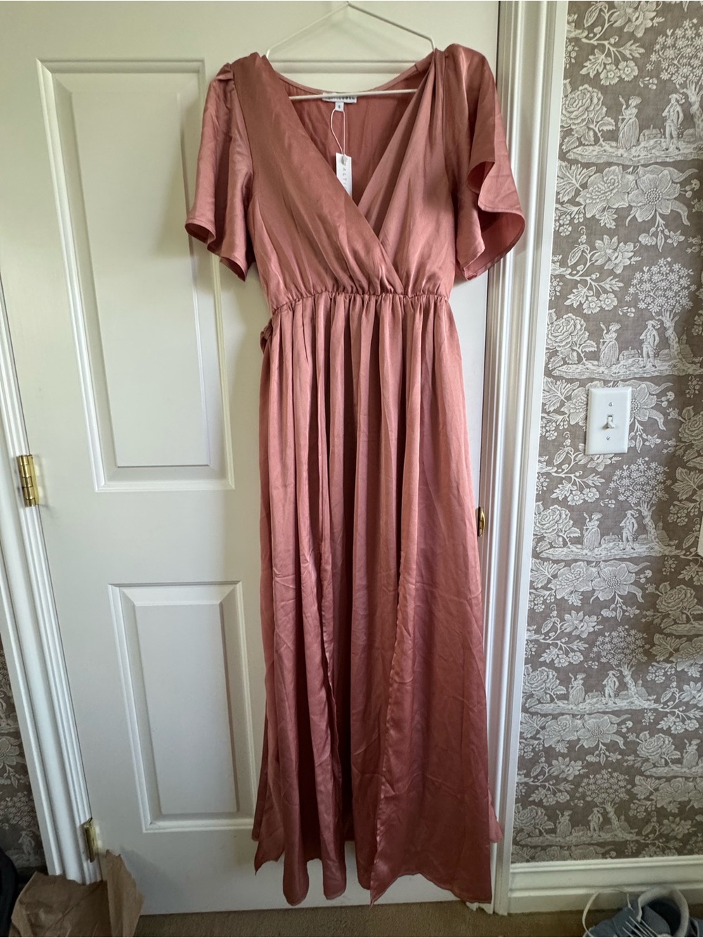 Baltic Born Wrap Maxi Dress - Dusty Rose